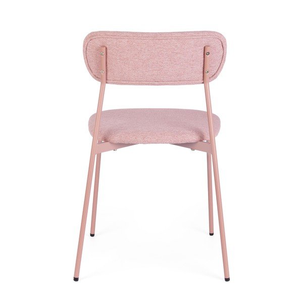 Sedia da pranzo rosa in imbottito Inka – Yes Everyday-image-4