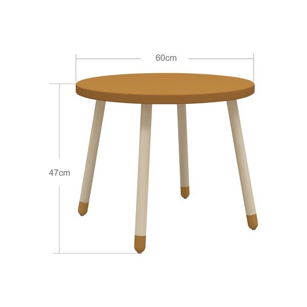 Tavolo per bambini senape , ø 60 cm Dots - Flexa-image-2
