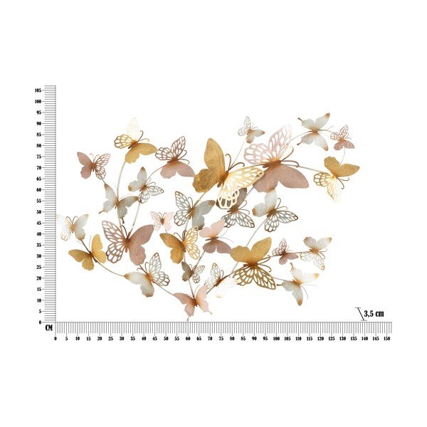 Decorazione murale in metallo 132x95,5 cm Butterflies - Mauro Ferretti-image-4