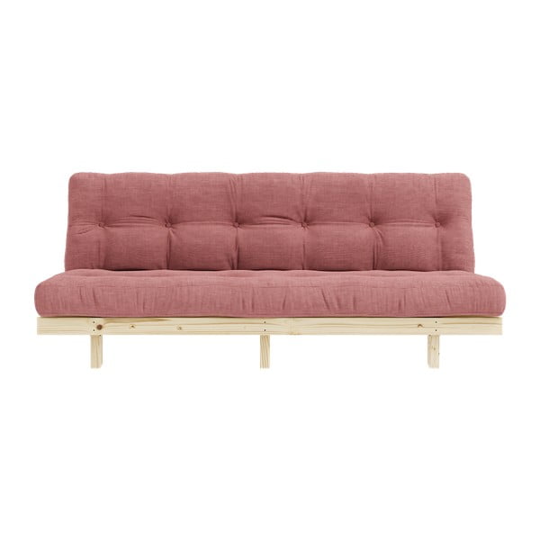 Divano letto in velluto a coste rosa 190 cm Lean - Karup Design