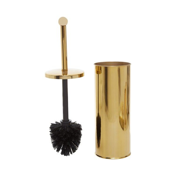 Scopino WC dorato in acciaio inox Allegra – Premier Housewares-image-1