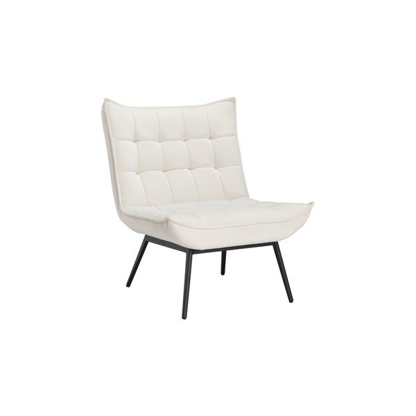 Poltrona color crema con rivestimento in velluto Legend – Ellos Home