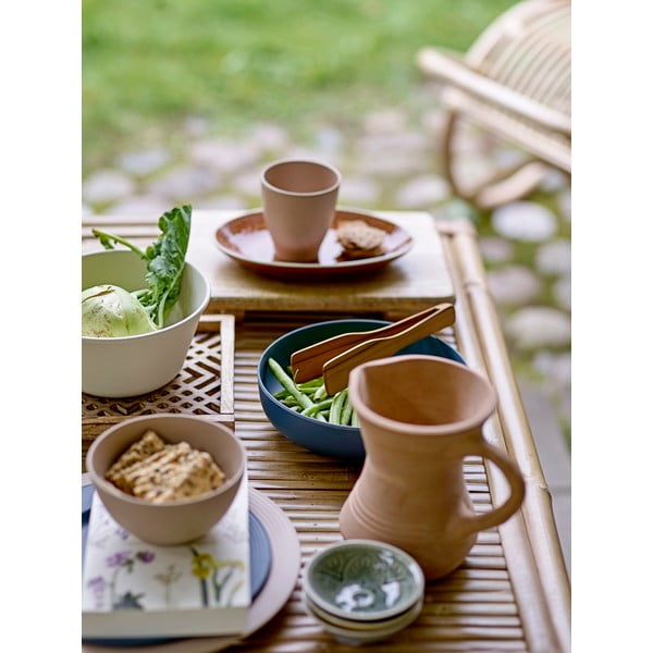 Piatto da dessert in gres rosso-marrone , ø 20 cm Rani - Bloomingville-image-2