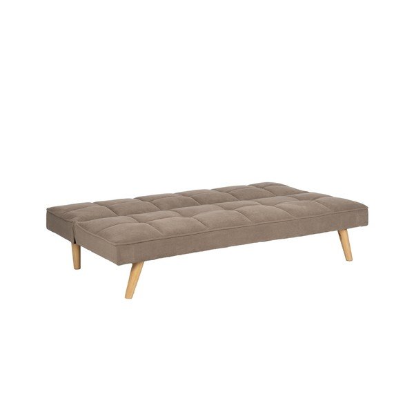 Divano beige allungabile con rivestimento in ciniglia 175 cm – Ixia-image-3