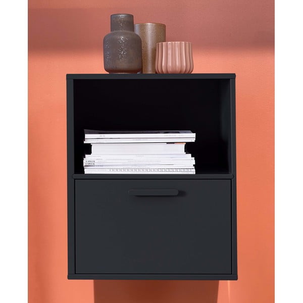 Comodino nero a parete Keep by Hammel - Hammel Furniture-image-1