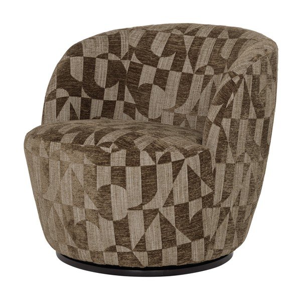 Poltrona color kaki girevole Serra – WOOOD-image-2