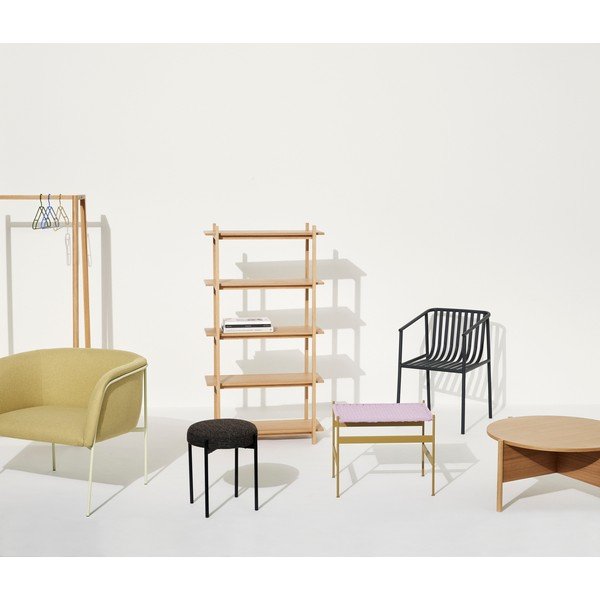 Scaffale di colore naturale con effetto rovere 80x150x39 cm Epoch – Hübsch-image-4