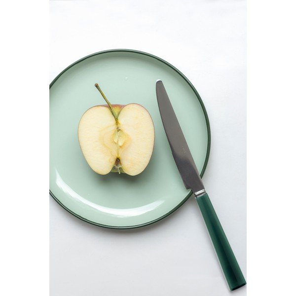 Piatto da dolce verde in gres ø 18 cm Duo – ONA-image-2