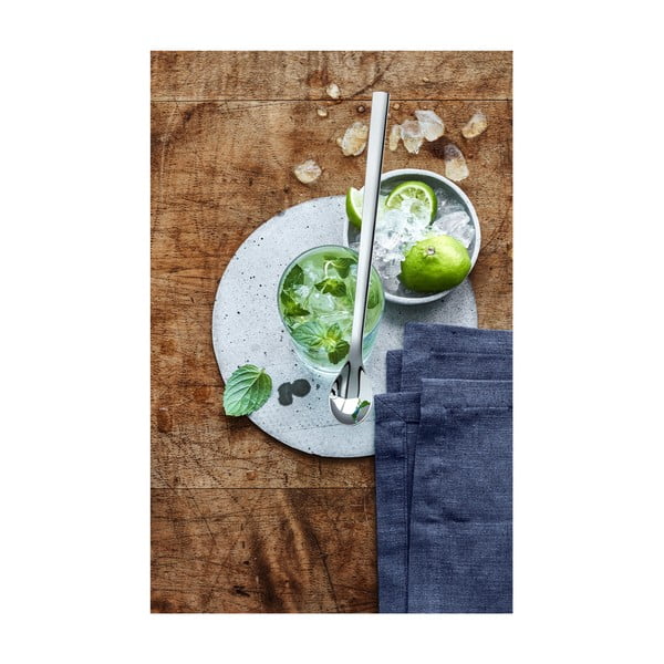 Set di cucchiai a manico lungo grigio in acciaio inox 6 pz Nuova – WMF-image-2