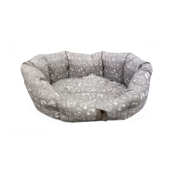 Biancheria da letto in cotone grigio 50x40 cm Max - Petsy