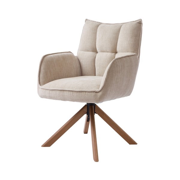 Set di sedie da pranzo color crema in imbottito 2 pz Marilla – Unique Furniture