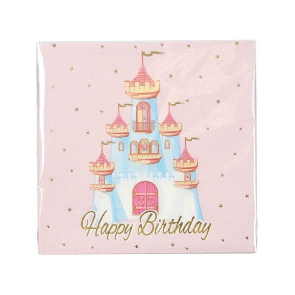 Set di tovaglioli 20 pz 33x33 cm Princess Horse – Homéa-image-2