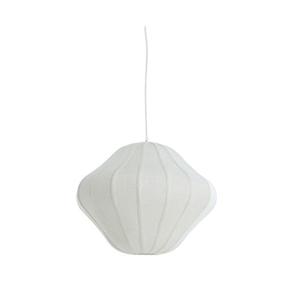Lampadario color crema con paralume in tessuto ø 10 cm Sukau – Light & Living