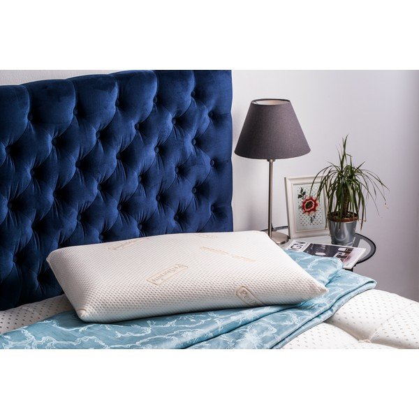 Cuscino in memory foam bianco Memory Moore 12, 42 x 72 cm - ProSpánek-image-1