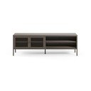 Mobile TV grigio in metallo 160x50x35 cm Fayna – Marckeric