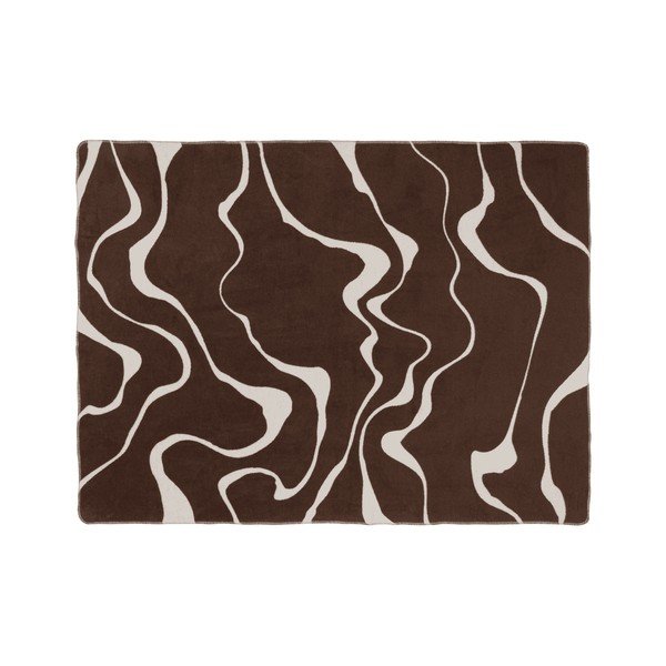 Coperta marrone/color crema 150x200 cm Felu – noo.ma