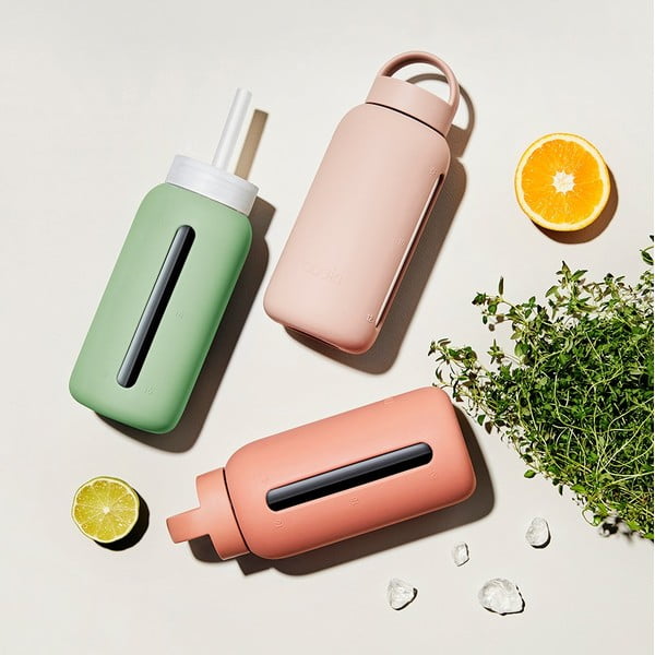 Cannuccia in silicone con scopino per pulizia e tappo inclusi Milk Coffee – Muuki-image-2