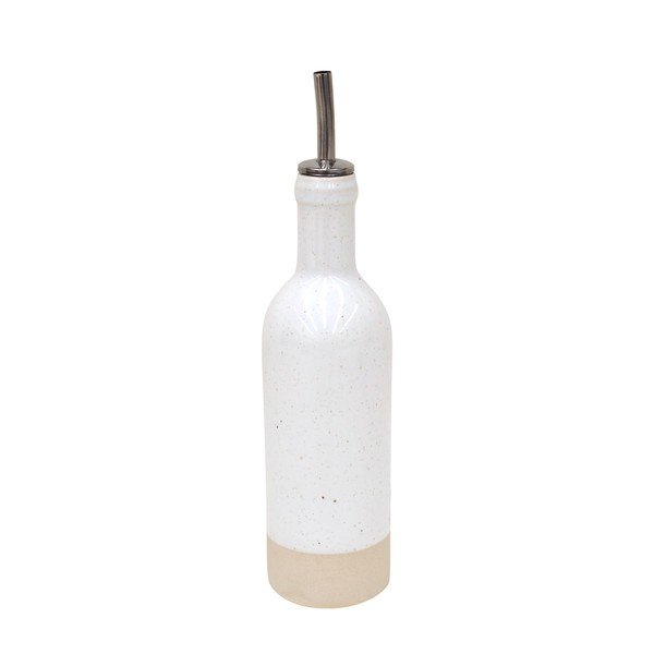 Bottiglia per olio/aceto in gres bianco, 350 ml Fattoria - Casafina