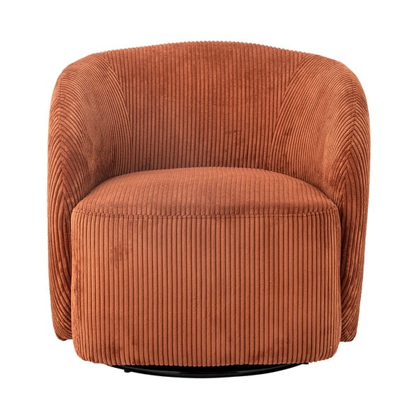 Poltrona in velluto a coste arancione Pradi - Bloomingville-image-2