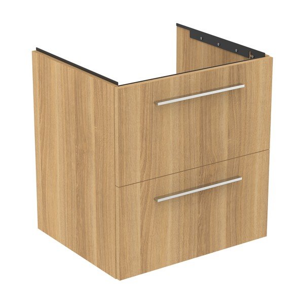 Mobile per lavabo in rovere naturale a sospensione 60x63 cm i.Life B - Ideal Standard-image-3