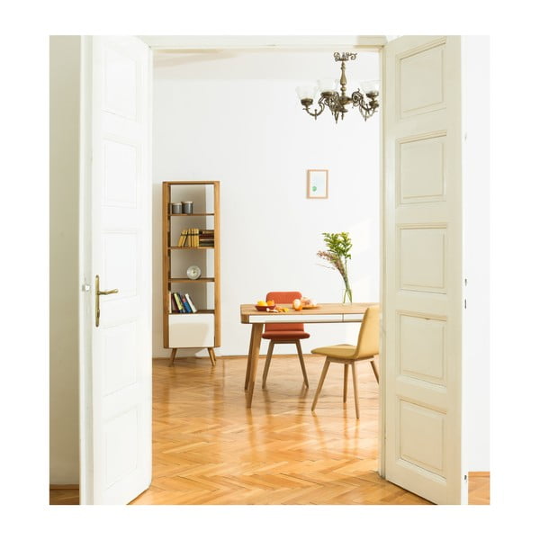 Tavolo da lavoro in legno di quercia , 140 x 60 cm Ena - Gazzda-image-1