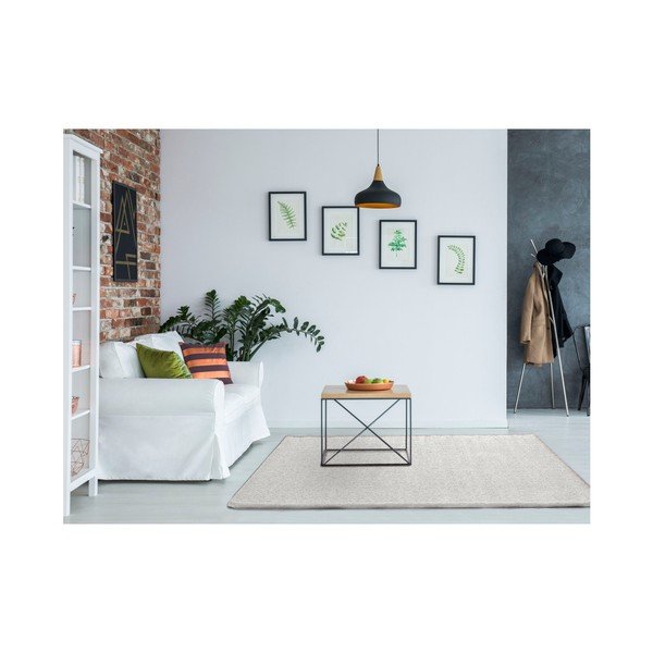 Tappeto Benin Liso Bianco, 120 x 170 cm - Universal-image-1