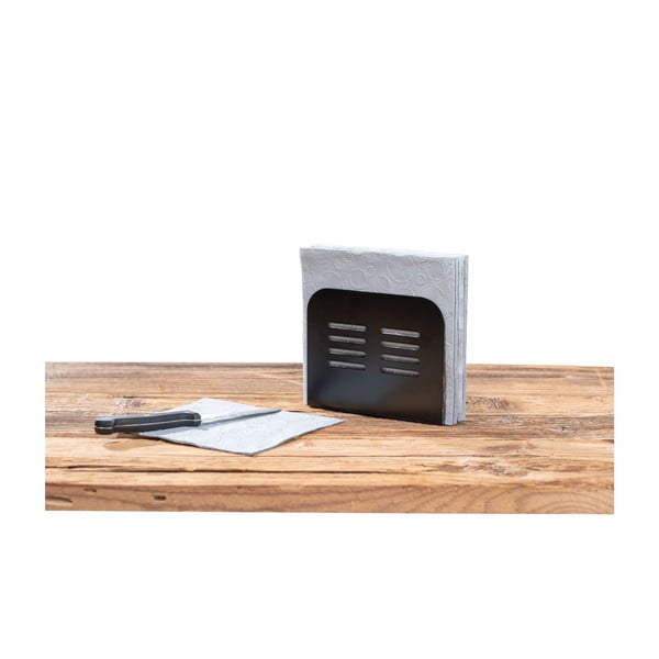 Portatovaglioli nero Black Outdoor Kitchen Baco - Wenko-image-2