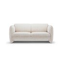 Divano color crema con rivestimento in ciniglia 168 cm Georgia – Micadoni 