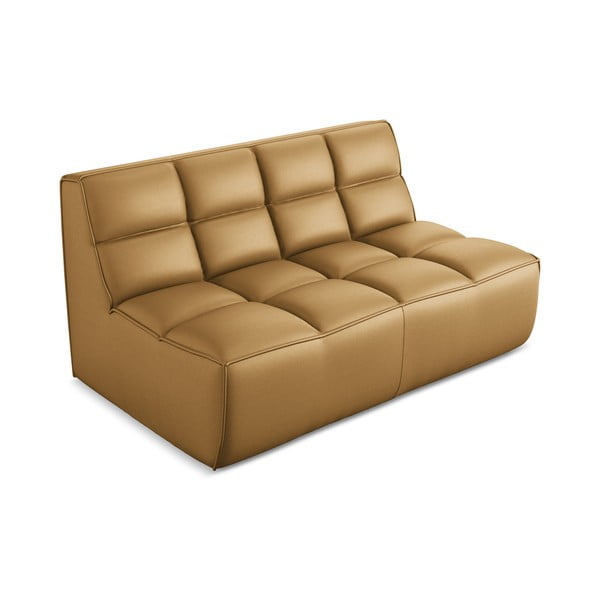 Parte divano componibile con rivestimento in finta pelle Kalai – Makamii-image-2