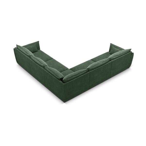 Divano angolare verde scuro (variabile) Vanda - Mazzini Sofas-image-3