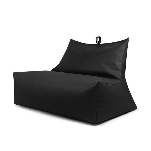 Puof a sacco nero con rivestimento in finta pelle Icy Sofa – So Soft?