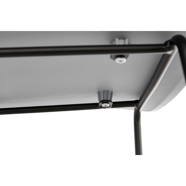 Sgabello da bar grigio con gambe nere, altezza seduta 76 cm Slade - Kokoon-image-1