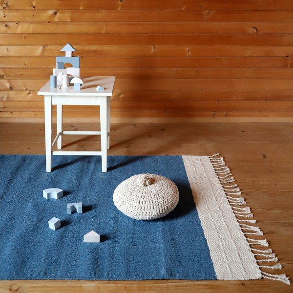 Tappeto blu 150x100 cm Lucia - Nattiot-image-2