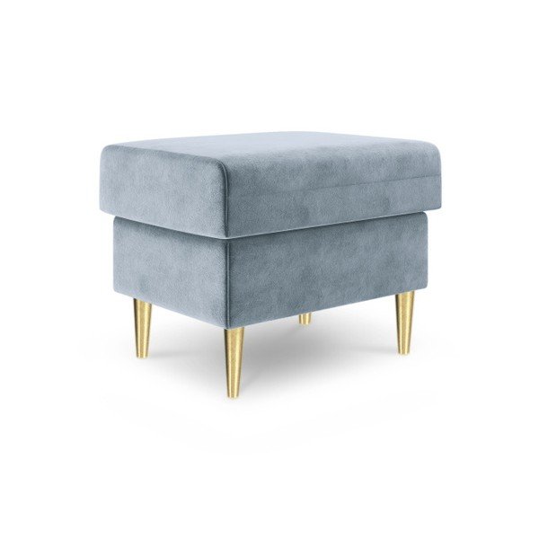 Pouf Muguet azzurro, 60 x 45 cm - Mazzini Sofas