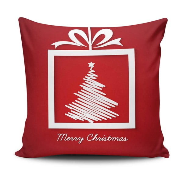 Cuscino rosso Buon Natale, 45 x 45 cm - Unknown