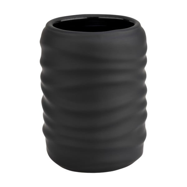 Portaspazzolino nero opaco in ceramica Illana – Wenko