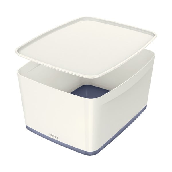 Contenitore bianco con coperchio Office, volume 18 l MyBox - Leitz