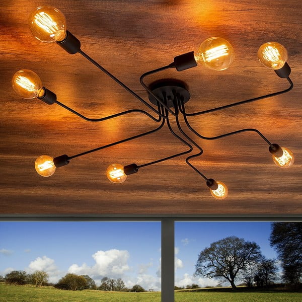 Lampada da parete nera Truva – Opviq lights-image-3