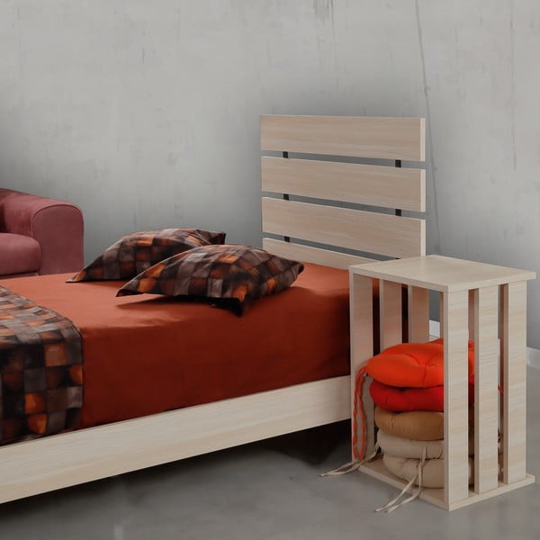 Letto singolo in colore naturale 120x200 cm Fuga - Kalune Design-image-1
