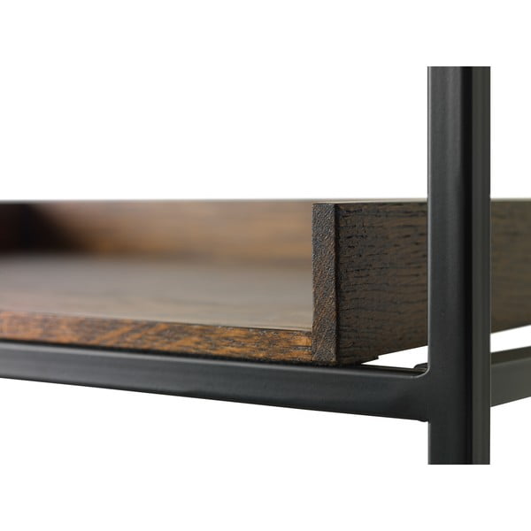 Libreria nera in rovere 90x180 cm Rivoli - Unique Furniture-image-3