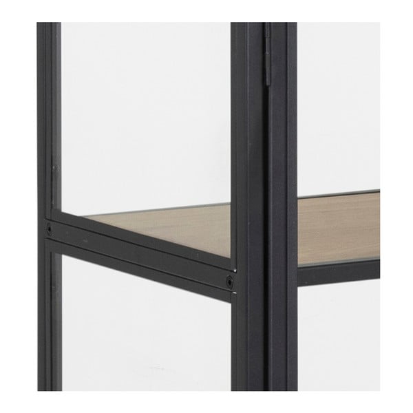 Vetrina in metallo nero 77x150 cm Seaford - Actona-image-1