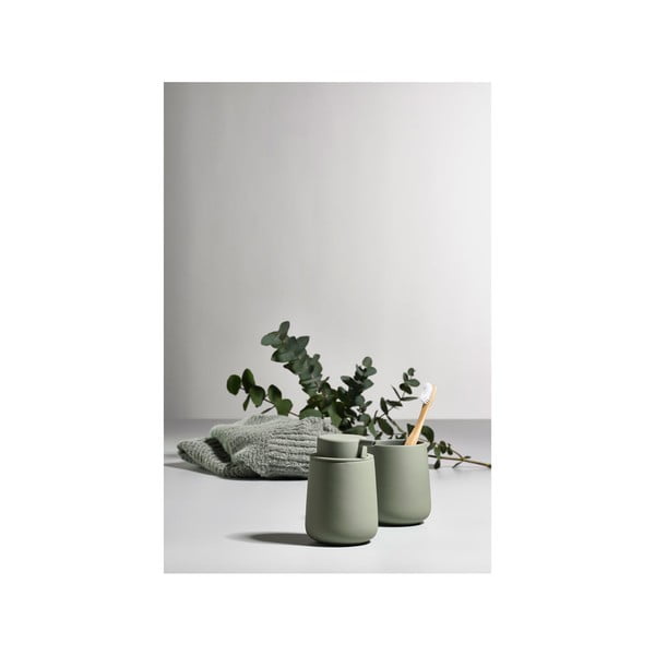 Tazza in gres verde per spazzolini da denti Nova One - Zone-image-2