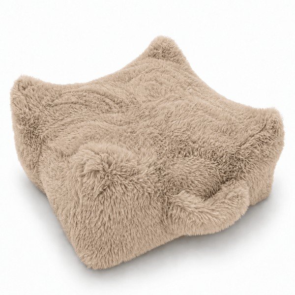 Pouf a sacco per bambini colore naturale chiaro Mammoth – Meowbaby
