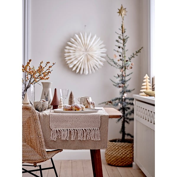 Tazza beige in gres a tema natalizio 450 ml Hollie – Bloomingville-image-1