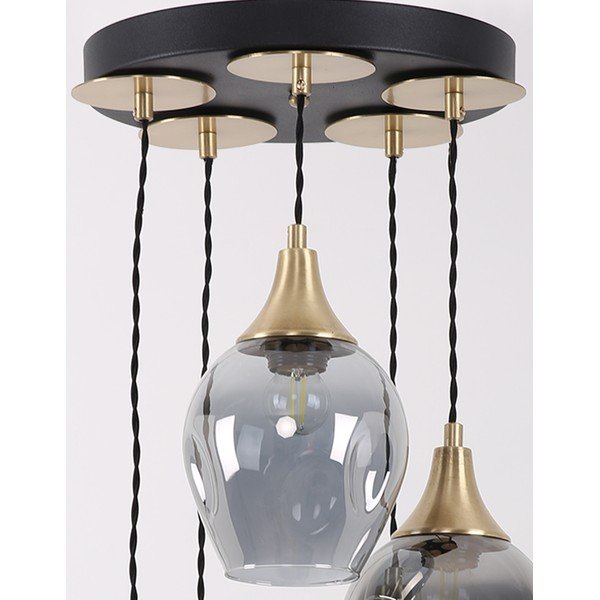 Lampada a sospensione con paralume in vetro ø 15 cm Marlo - Squid Lighting-image-3