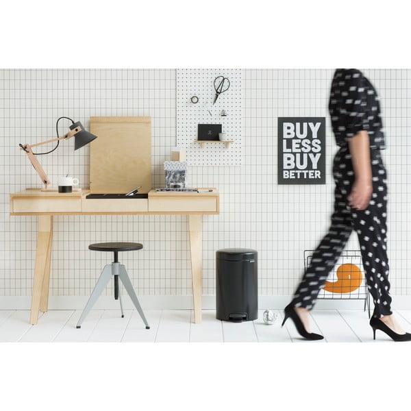 Bidone in acciaio nero opaco 12 l NewIcon - Brabantia-image-3