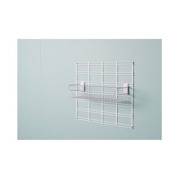 Bílý závěsný úložný box Compactor Merho, 46 x 16,7 x 13 cm