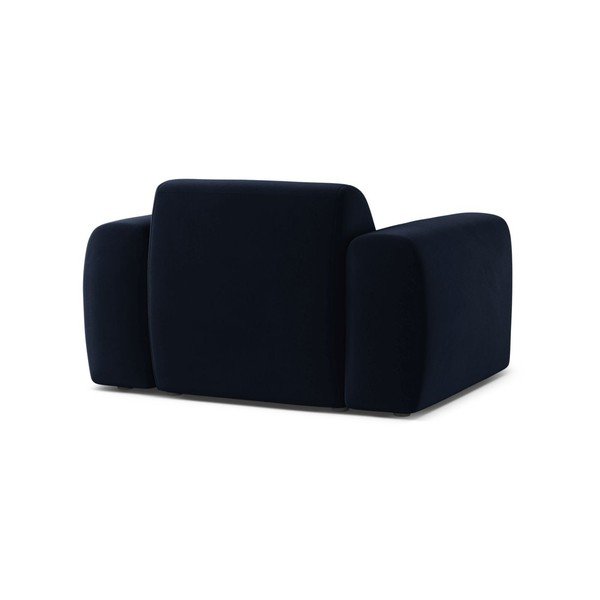 Poltrona blu scuro con rivestimento in velluto Molino – Micadoni -image-3