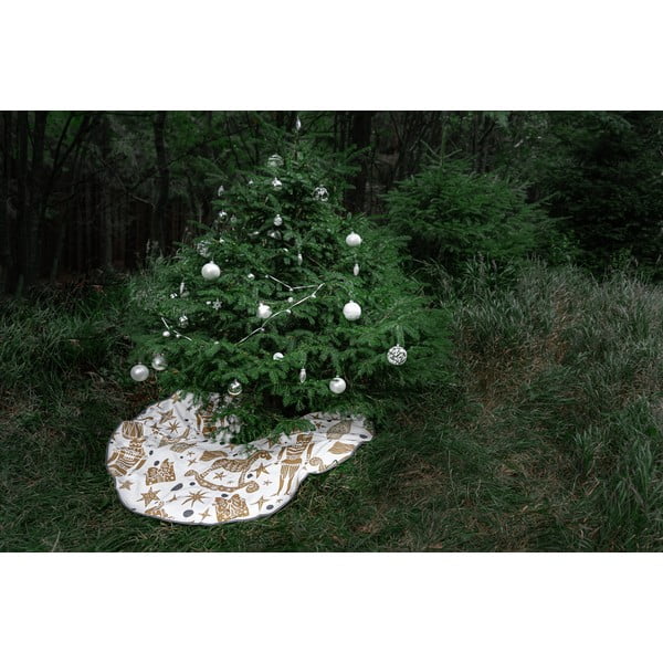 Tappeto in cotone sotto l'albero di Natale , ø 130 cm Golden Nut Cracker - Butter Kings-image-2