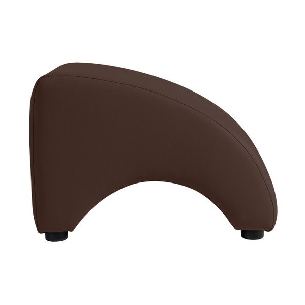 Pouf Brandford in similpelle marrone - Max Winzer-image-1